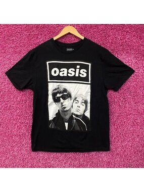 Oasis Noel & Liam Boxed Photo Rock Band T-Shirt Large